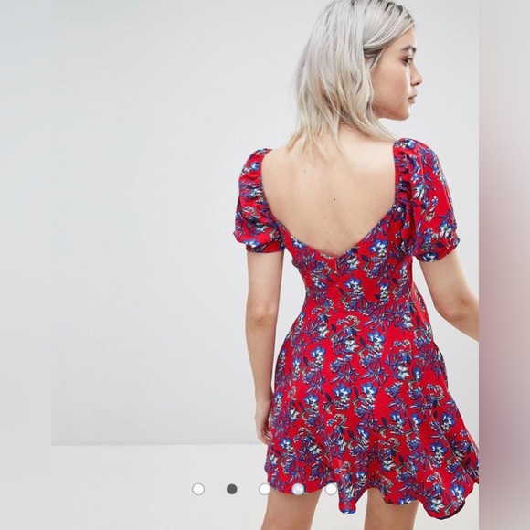 Boohoo Floral Prairie Bustier Dress - Picture 3 of 3